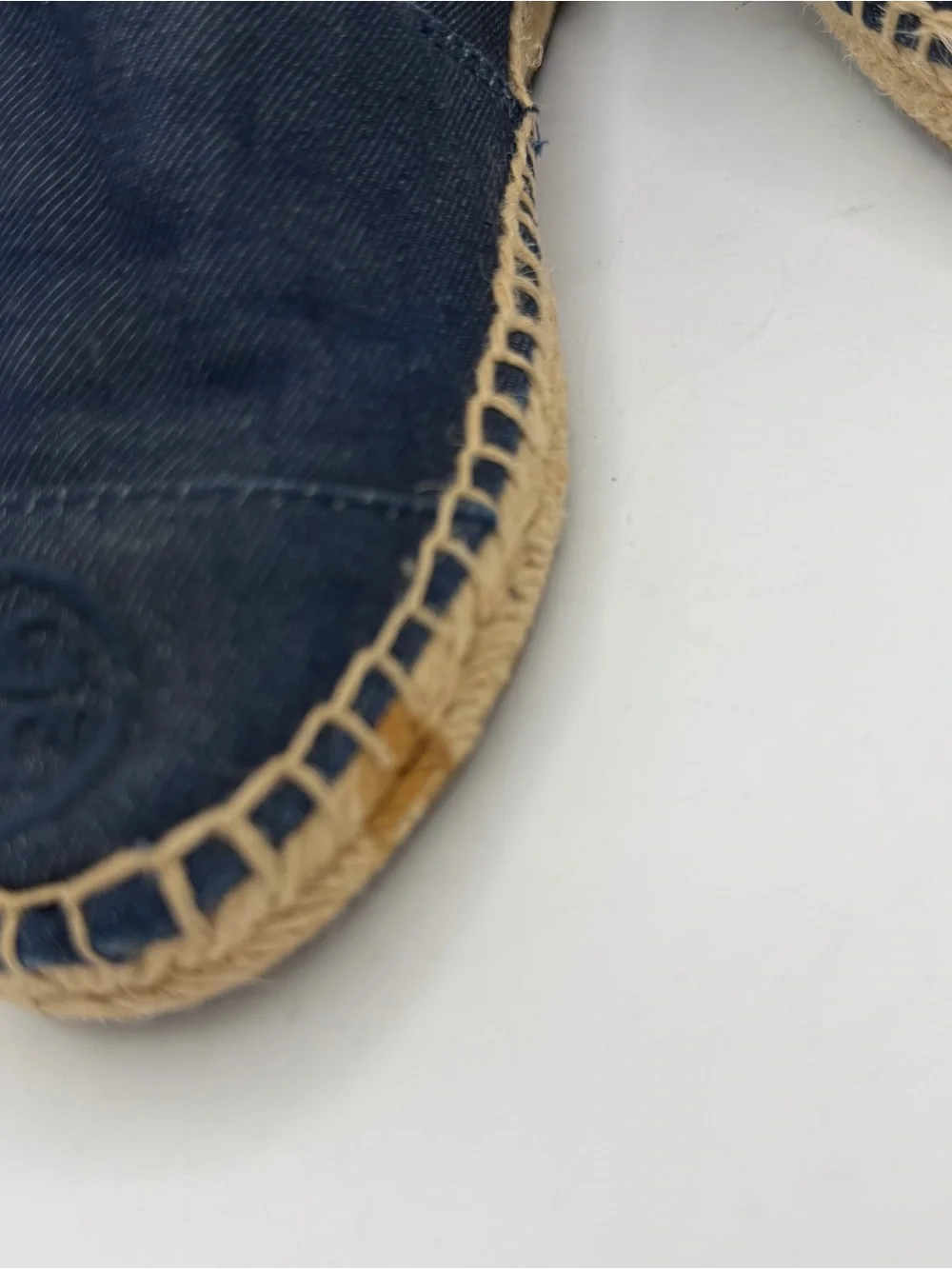 Tory Burch Denim Slip On Espadrilles size 7.5